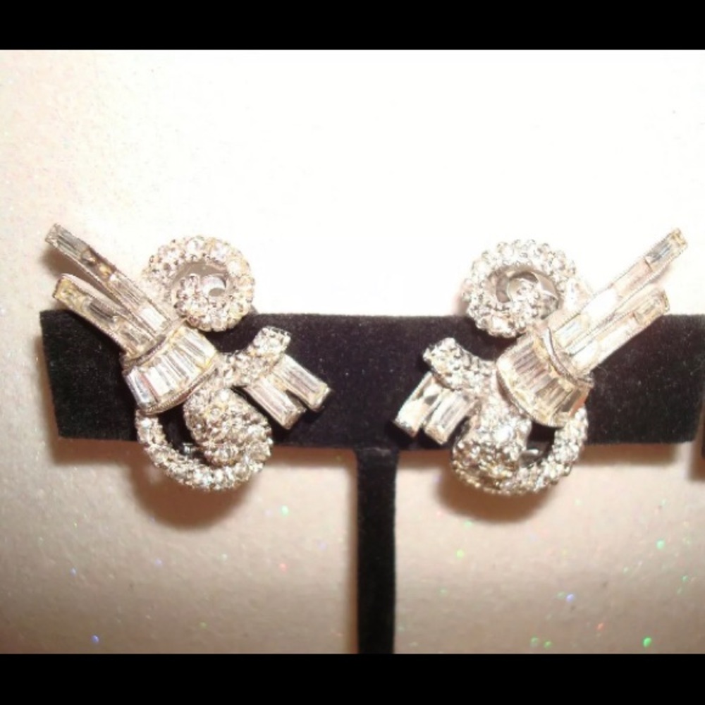 A pair of Beautiful signed CINER clip earrings